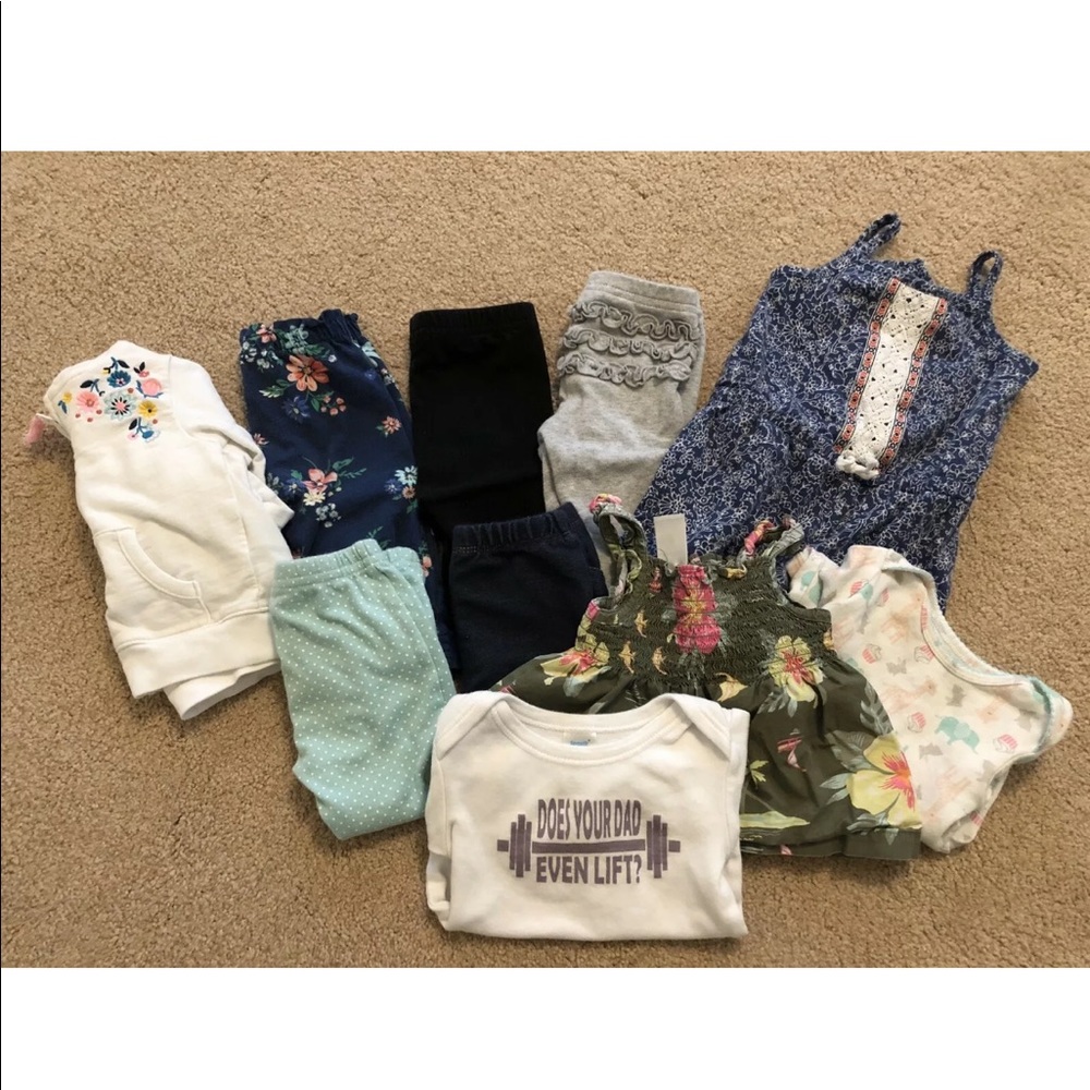 Girls clothing lot size 6 month